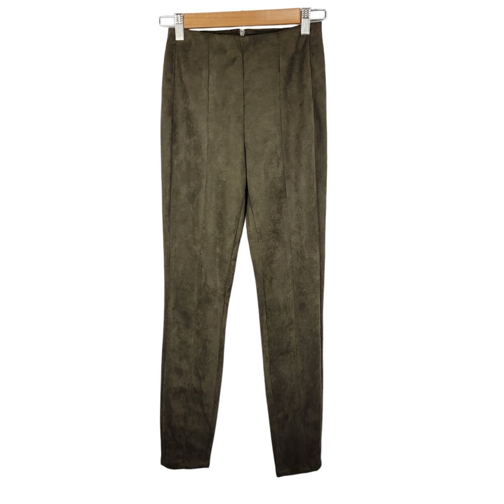 BlankNYC Faux Suede Olive Leggings 25